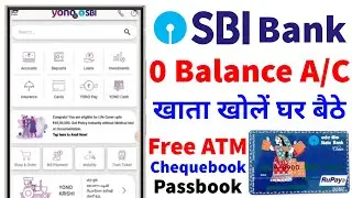 SBI Zero Balance Account Opening | How to open sbi account online | yono sbi account opening