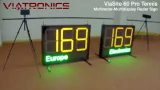 ViaSite 60 Pro Professional Sports Radar-Speed display