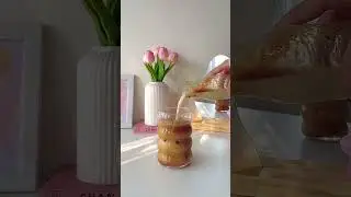 Iced coffee🤤 video by pinterest #aestheticcooking #youtubeshorts #youtube #coffee