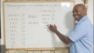 La descomposici&oacute;n de un n&uacute;mero en sus factores primos