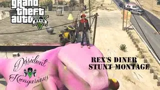 GTA 5 Online  :Rex's Diner Stunt Montage