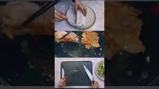 homemade shawarma with chicken || домашня шаурма з куркою