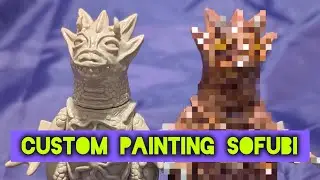 Custom painting a vinyl toy Pilot Episode Clay King Yasu