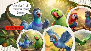 Ghamandi Tota Aur Samajhdaar Kabootar | Dil Chhoo Jaane Wali Jungle Kahani”