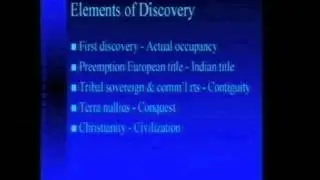 Professor Robert Miller: The Doctrine of Discovery and Manifest Destiny