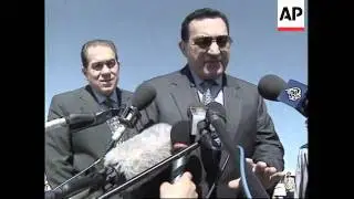 EGYPT: PRESIDENT MUBARAK INAUGURATES IRRIGATION PROJECT
