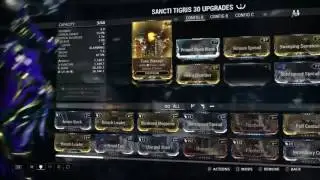 Warframe Weapon build - Sancti Tigris 1 Forma Pure damage
