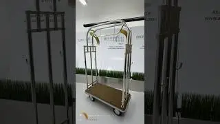 Custom made bellman cart for boutique hotel, casino, cruise