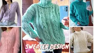 New Sweater Cardigan designs for girls and women | #sweaterdesign #sweater #cardigan