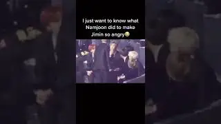 This is my first time seeing Jimin get angry🤧