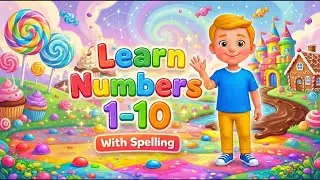 Learn Numbers 1&ndash;10 with Spelling 🌈 | Kids Learning Video | Tiny Smart World