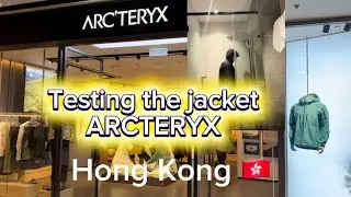 ARCTERYX testing the jacket #arcteryx 
