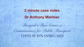 Bosnjak's Buses v Commissioner for Public Transport (Decision under direction)