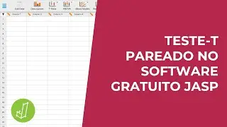 Teste-t pareado no software gratuito JASP