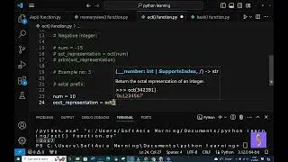 (SY) oct() built_in function in python