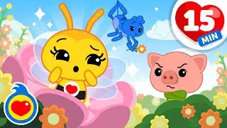 ¡A Cantar Con Plim Plim! 🎵 La Abejita Se Equivoca 🐝🫣 Y Más Canciones Infantiles (15 Min) | Plim Plim