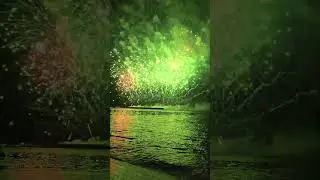Queima de fogos no Rio Tejo Lisboa
