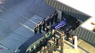 Procession for fallen Oklahoma County officer to funeral home
