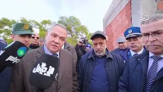 جانب من زيارة العمل و التفقد التي قام بها والي الولاية لبلديات عين الذهب ، عين كرمس و مادنة
