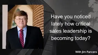 Noticed lately how critical sales leadership is becoming today?