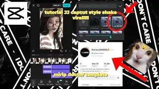 TUTORIAL JJ CAPCUT STYLE SHAKE TERBARU!!!!! MIRIP DOCTOR TEMPLATE?😱😱🗿