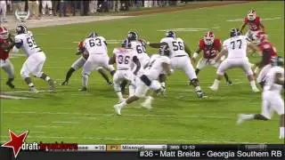 Matt Breida (Georgia Southern RB) vs Georgia 2015