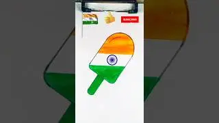 How To Draw Indian Flag 🇮🇳 #shorts #youtubeshorts #art
