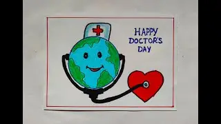 Doctor's Day drawing easy/National Doctor's Day  drawing easy/Doctor's Day poster making