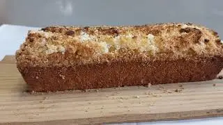 SORPRENDENTE budín de coco con crumble