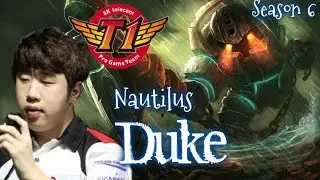 SKT T1 Duke NAUTILUS Top vs Poppy - Patch 6.3 KR | League of Legends