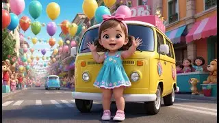 Colorful Van New Year Parade | Fun Action & Learning Video for Toddlers