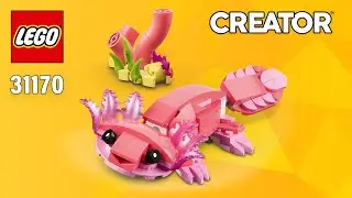 LEGO Pink Axolotl (31170) from Creator 3in1 Wild Animals: Pink Flamingo Building Instructions | TBB