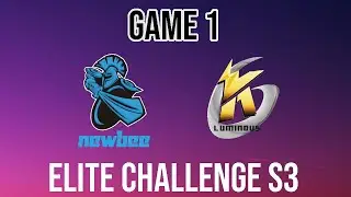 Newbee vs KG.Luminous | Game 1 | Elite Challenge S3 | Upper Bracket R1