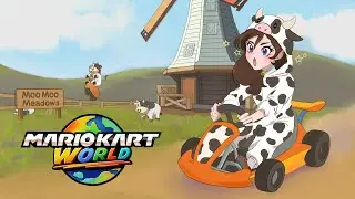 I CAN BE A COW IN MARIO KART WORLD?!