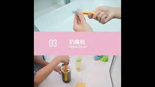 Portable Baby Bottle Brush Kit Travel Feeding Bottle Cleaning Set Nursing Bottle Cleaner