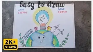 SAVE ELECTRICITY⚡ | SAVE ENERGY |Easy drawing|
