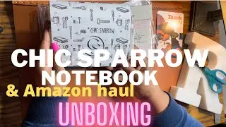 UNBOXING CHIC SPARROW PASSPORT Cr&egrave;me Br&ucirc;l&eacute;e Travelers Notebook & Amazon haul PART 1of2📦 Robin Cookie