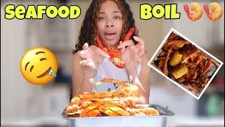 SEAFOOD BOIL MUKBANG + New Youtuber Advice & Storytime | TayPancakes