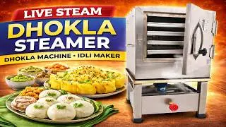 Live Steam Dhokla steamer ( DHOKLA MACHINE), Idli Maker