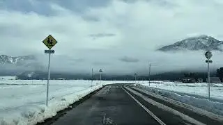 Driving Through Snowy Roads in Niigata | Quiet Winter Drive