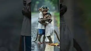 A Poor Monkey and His Sister: Heartwarming Story of Love and Survival 🐒❤️