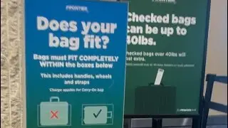Checking frontier personal bags standards