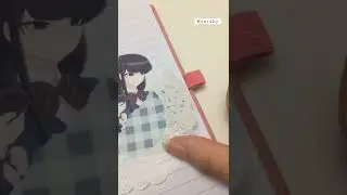 Anime journal with me | Komi #shorts #animejournal #komicantcommunicate #komisan #journal #scrapbook
