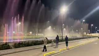 النافورة الراقصة في اربيل #كراند_ماجدي_مول