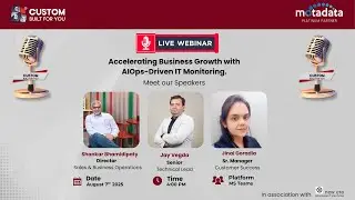 AIOps-Driven IT Monitoring | CBY Services | Motadata | Live Webinar | 7 August 2025