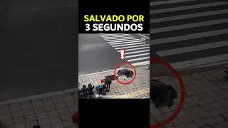Salvado por 3 segundos: se movi&oacute; para ayudar y el suelo colaps&oacute; justo donde estaba parado