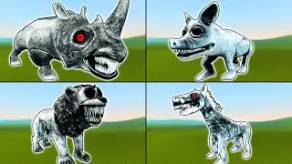 ALL ZOONOMALY MONSTERS VS SPARTAN KICK! FIGHT IN GARRY'S MOD!!!