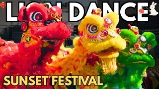 Epic Lion Dance Mid-Autumn Festival 2025 in San Francisco Sunset