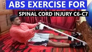 Abs Exercise for Spinal Cord Injury C6-C7 by Anantha Rao Athlete |#viral