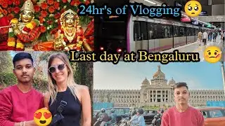 Last day at Bengaluru 🤒🥺 | Metro + Train journey | Orien Mall | ISKCON 📿 | The Rocky Vlogs ❤️#vlog